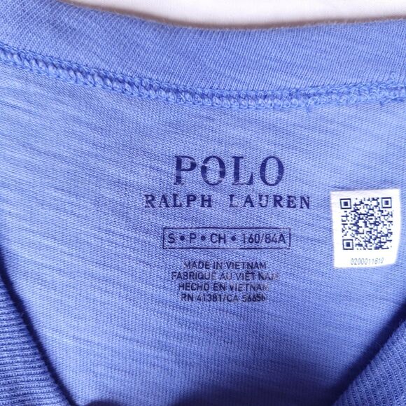 Polo Ralph Lauren Shirt Dress Small Blue Pony Pocket - Picture 9 of 11